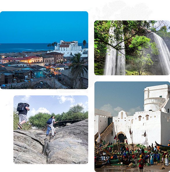 Scenic view of Ghana's cultural heritage